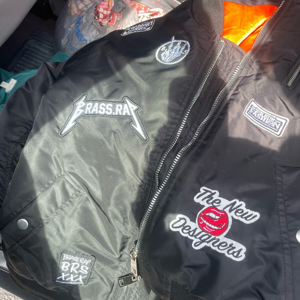 Leather Patchwork Vintage Jacket - image 5